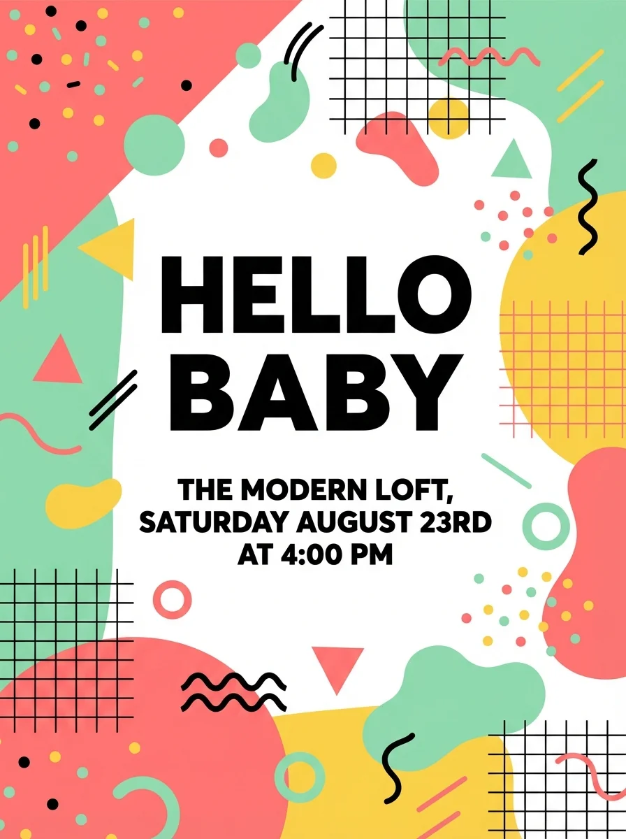 Invitation design example