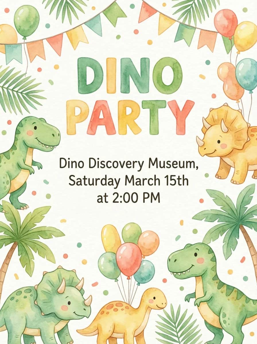 Invitation design example