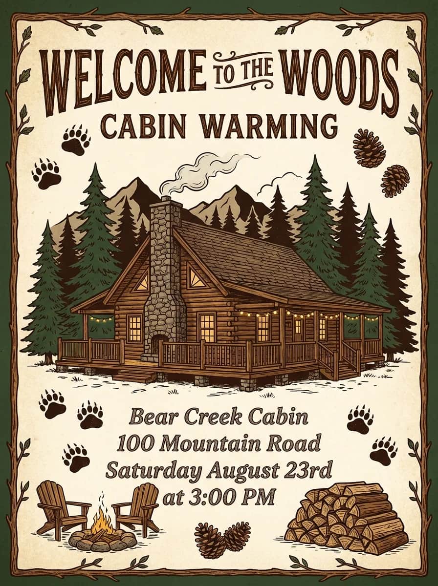 Invitation design example