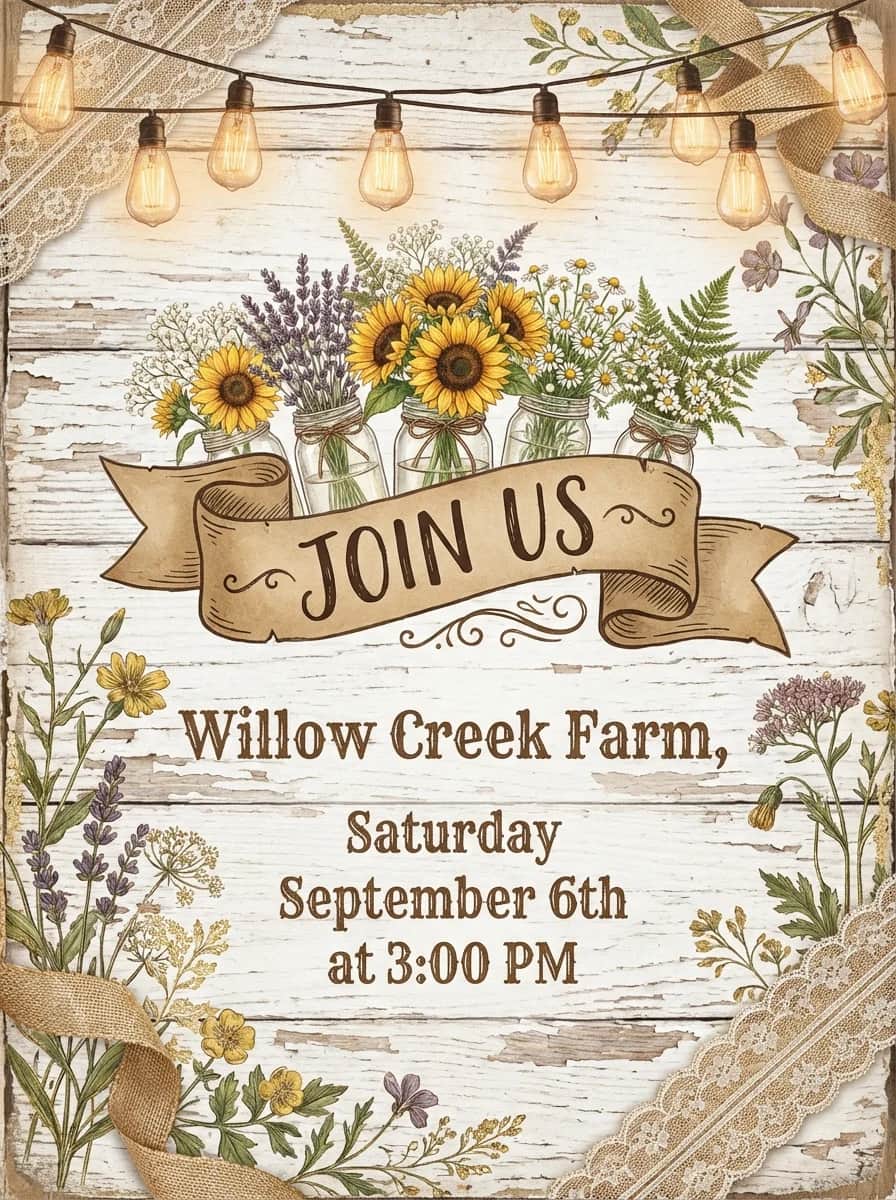 Invitation design example