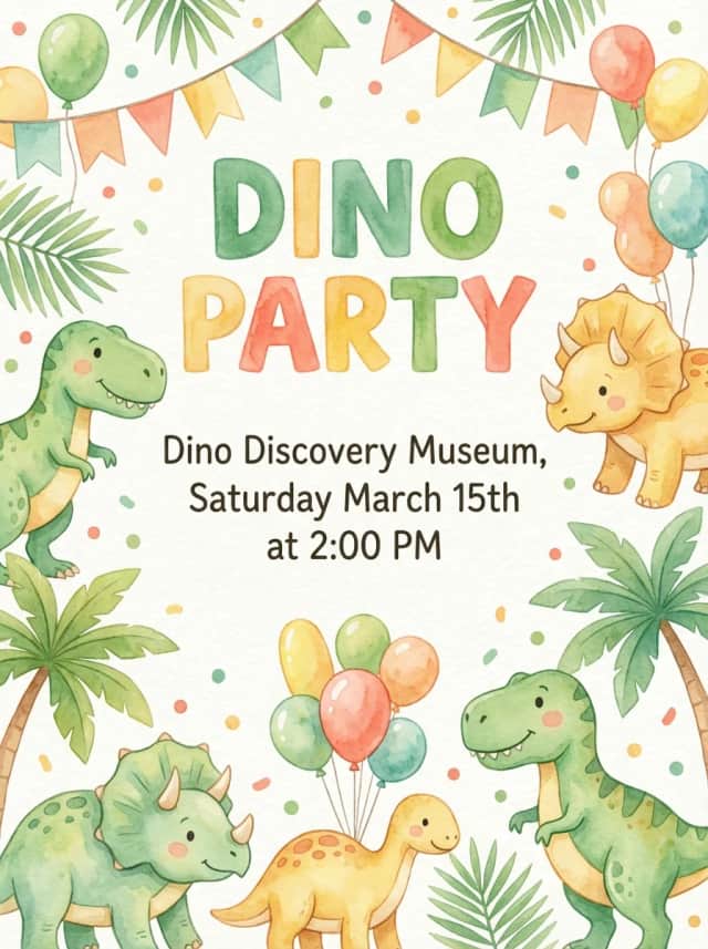 Invitation design example