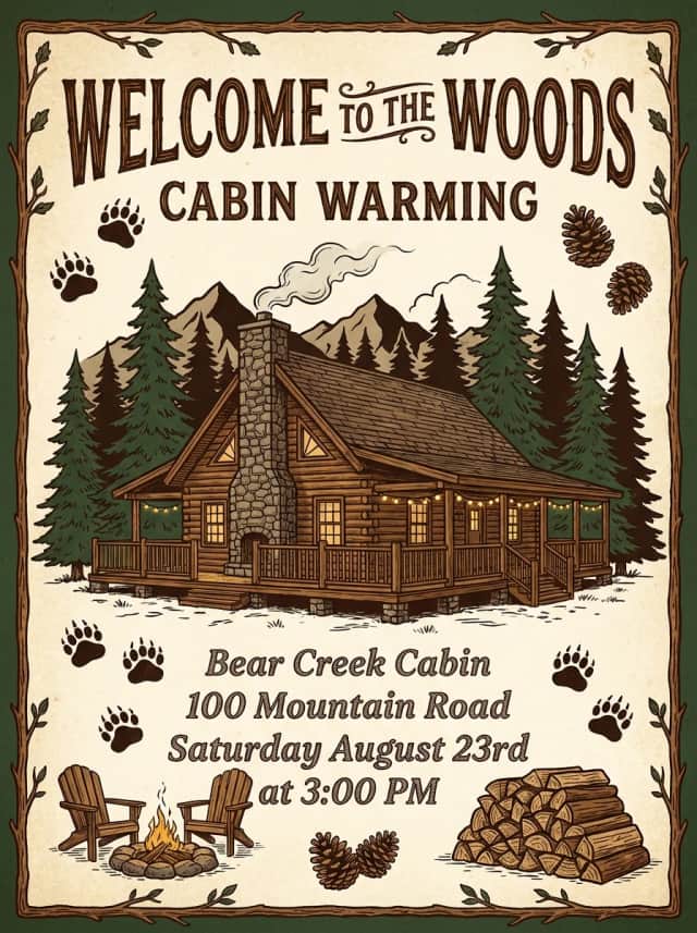 Invitation design example